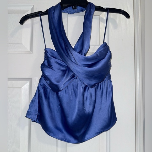 French Connection Inu Satin Halter Top - Picture 4 of 9